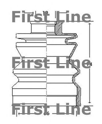 FIRST LINE fcb2103 -  Пыльник, приводной вал